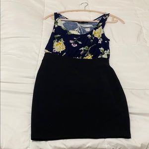 Black and Flower Dress